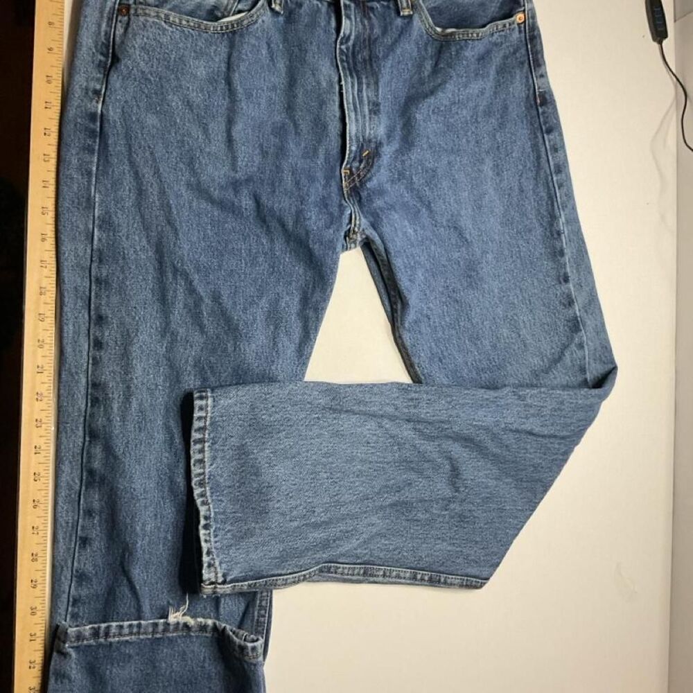Levi's Men's Blue and Navy Jeans